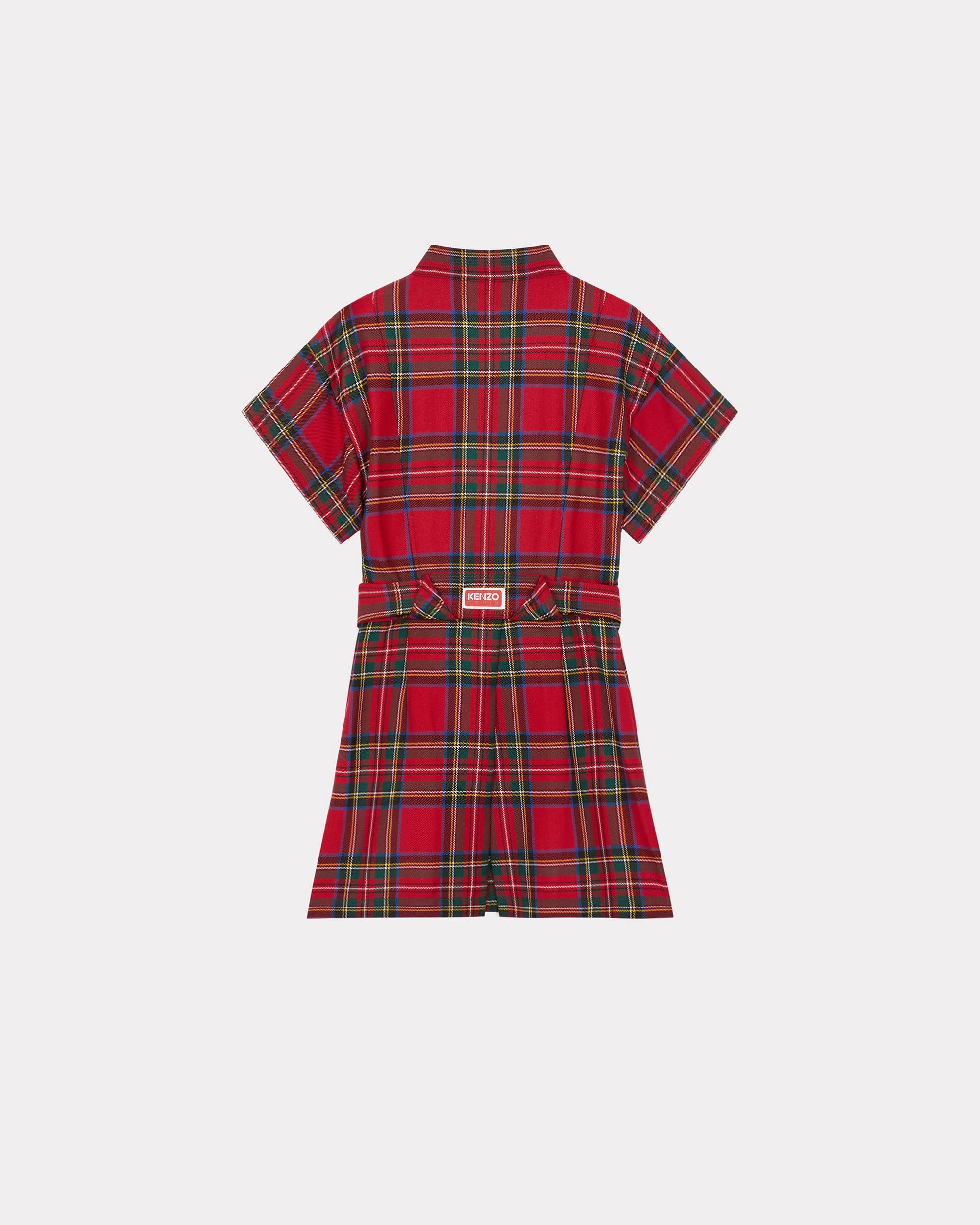 Short checked kimono dress - 2