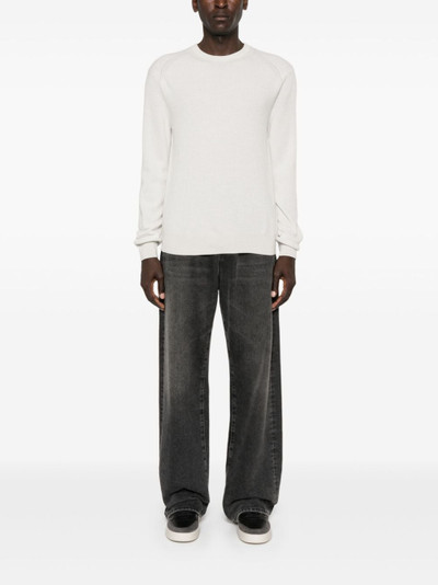 Brioni crew-neck ribbed jumper outlook