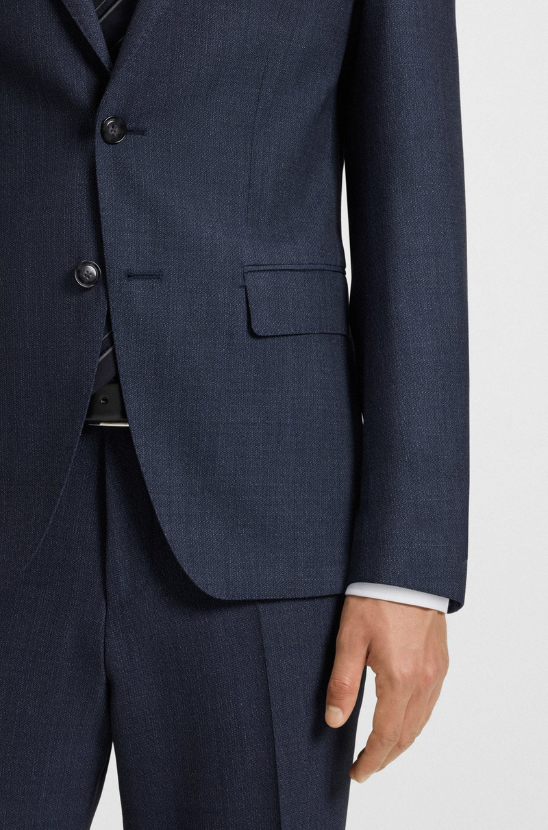 TWO-PIECE SLIM-FIT SUIT IN PATTERNED STRETCH WOOL 5