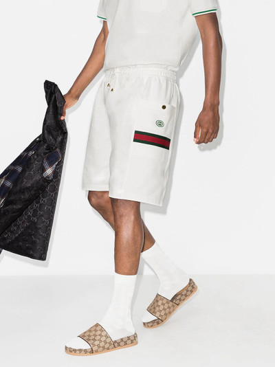 GUCCI Web stripe track shorts outlook