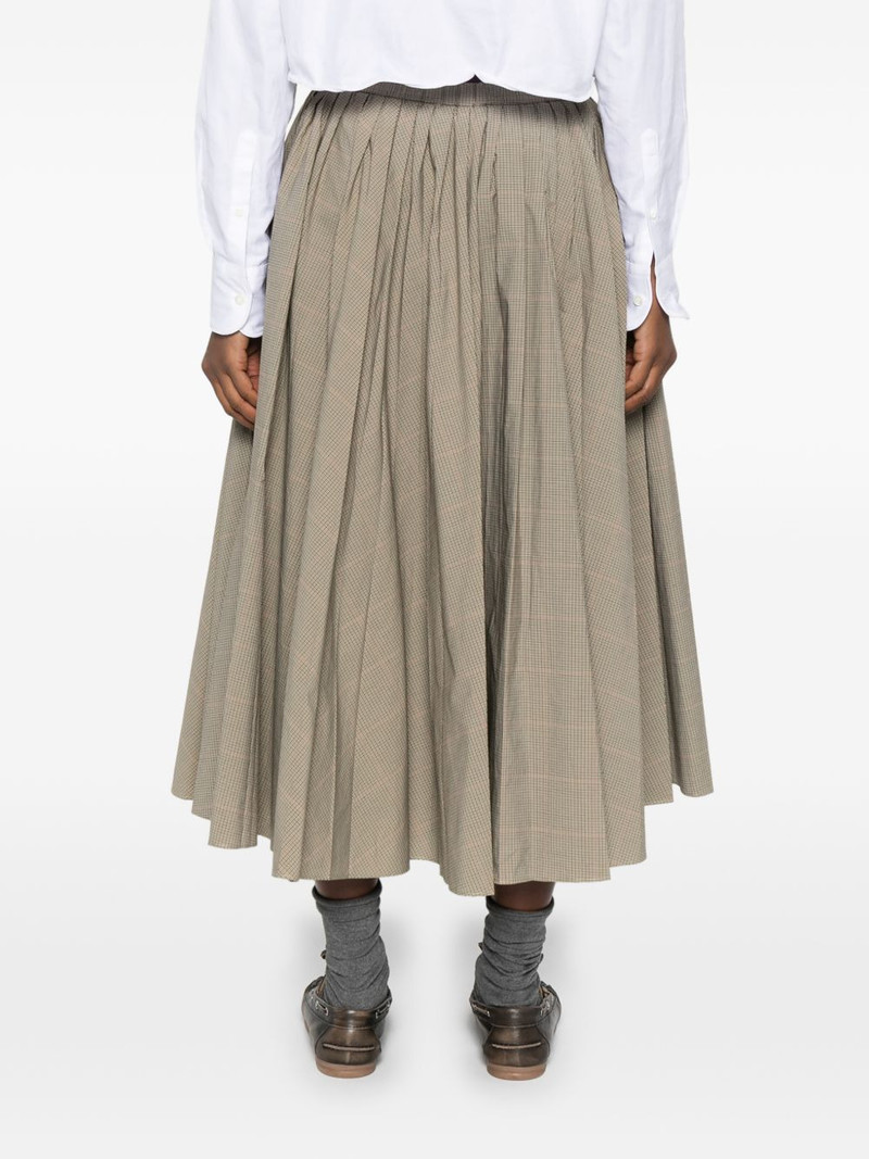 plaid pleated midi skirt 4