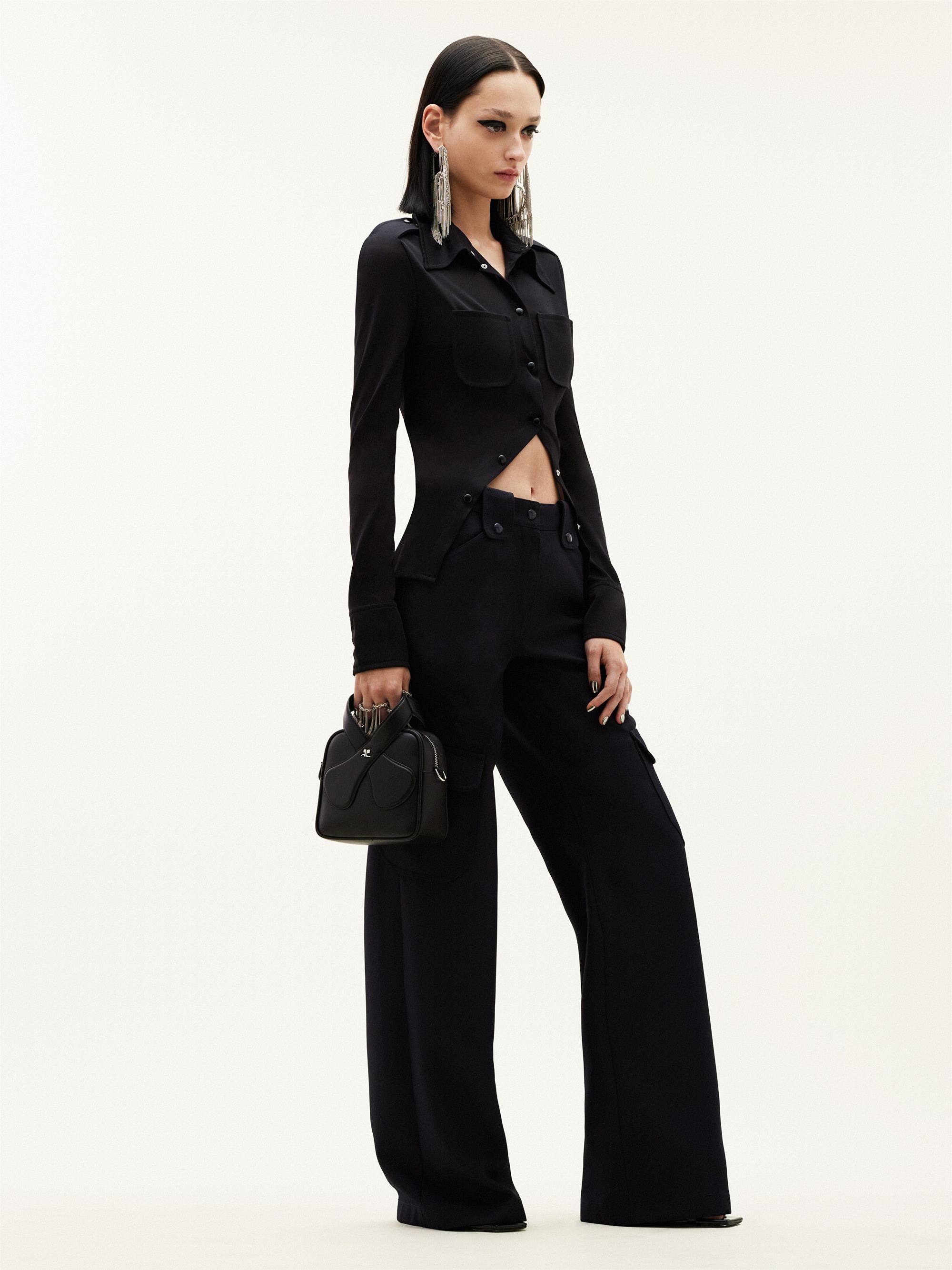 TWILL BAGGY TROUSERS - 3