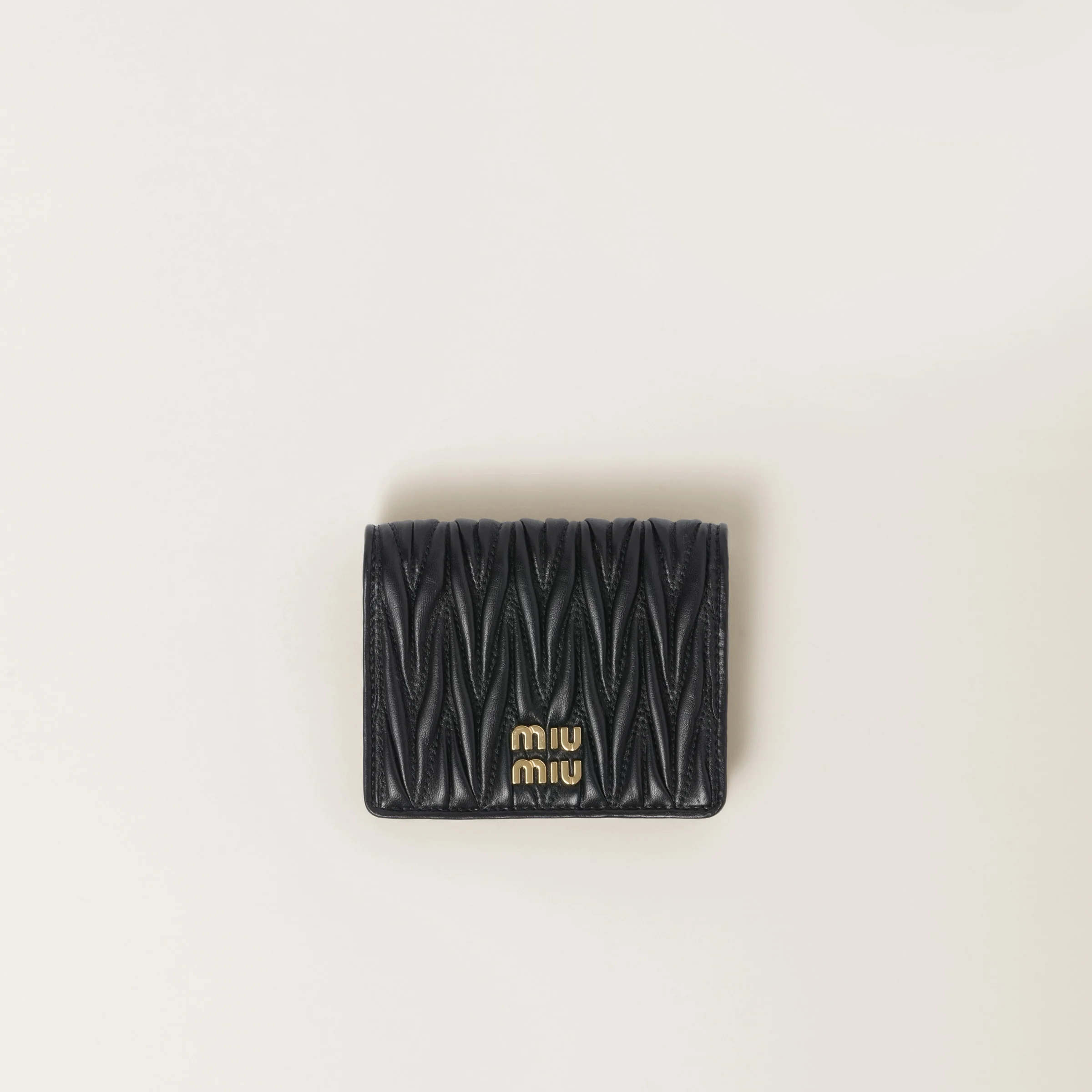 Small matelassé nappa leather wallet - 1