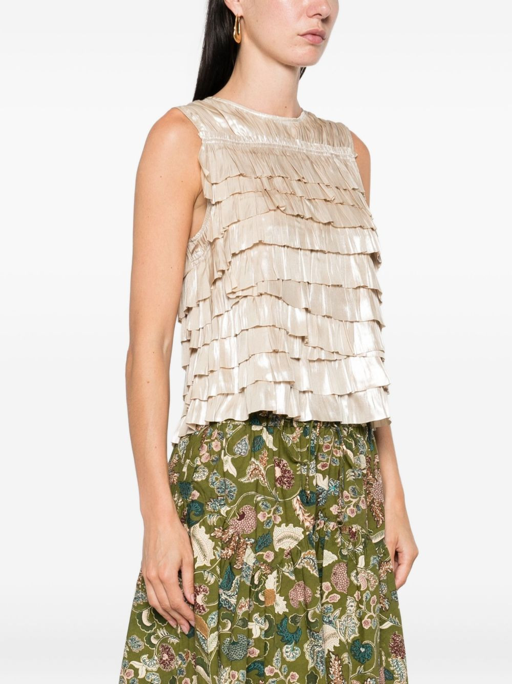 Quinn layered ruffled top - 3
