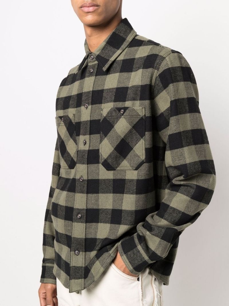 Arrows-print flannel shirt - 5