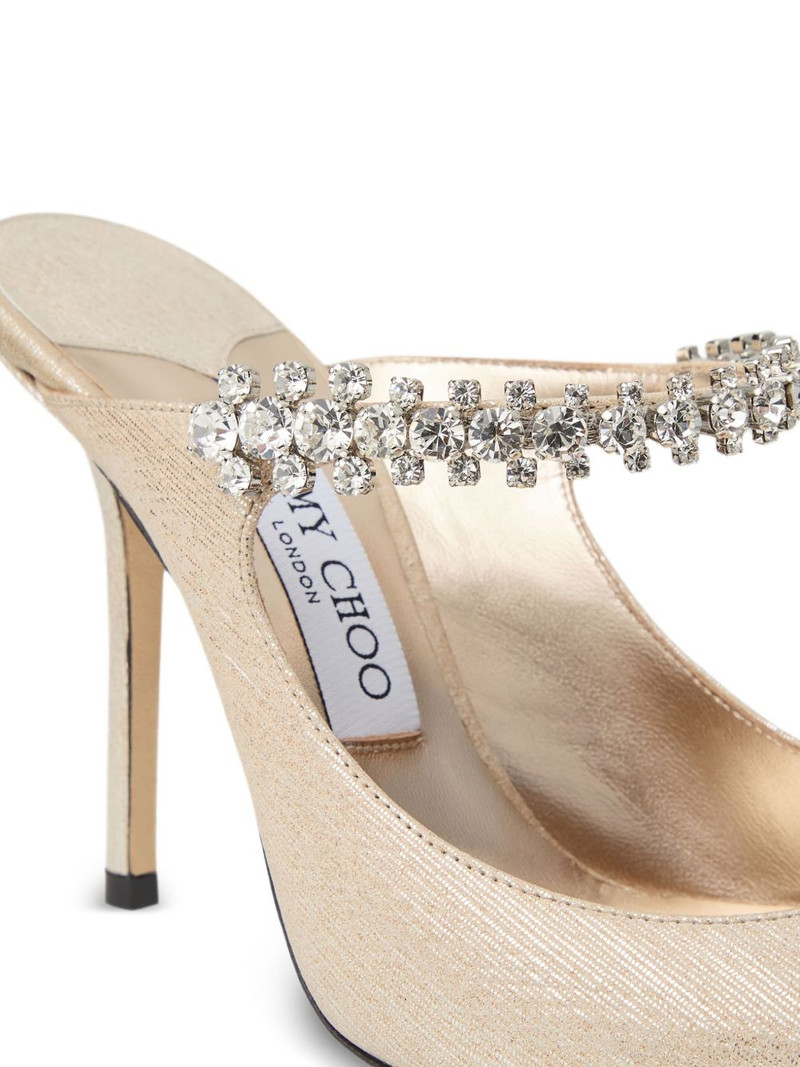 100mm crystal-embellished heeled mules 4