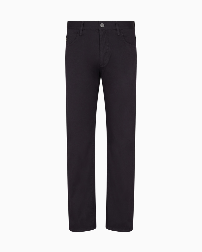 STRETCH-COTTON, REGULAR-FIT, FIVE-POCKET TROUSERS 1