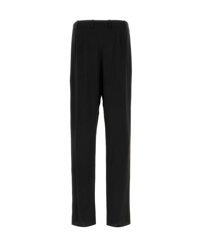 SAINT LAURENT Black Crepe Wide-leg Pant outlook