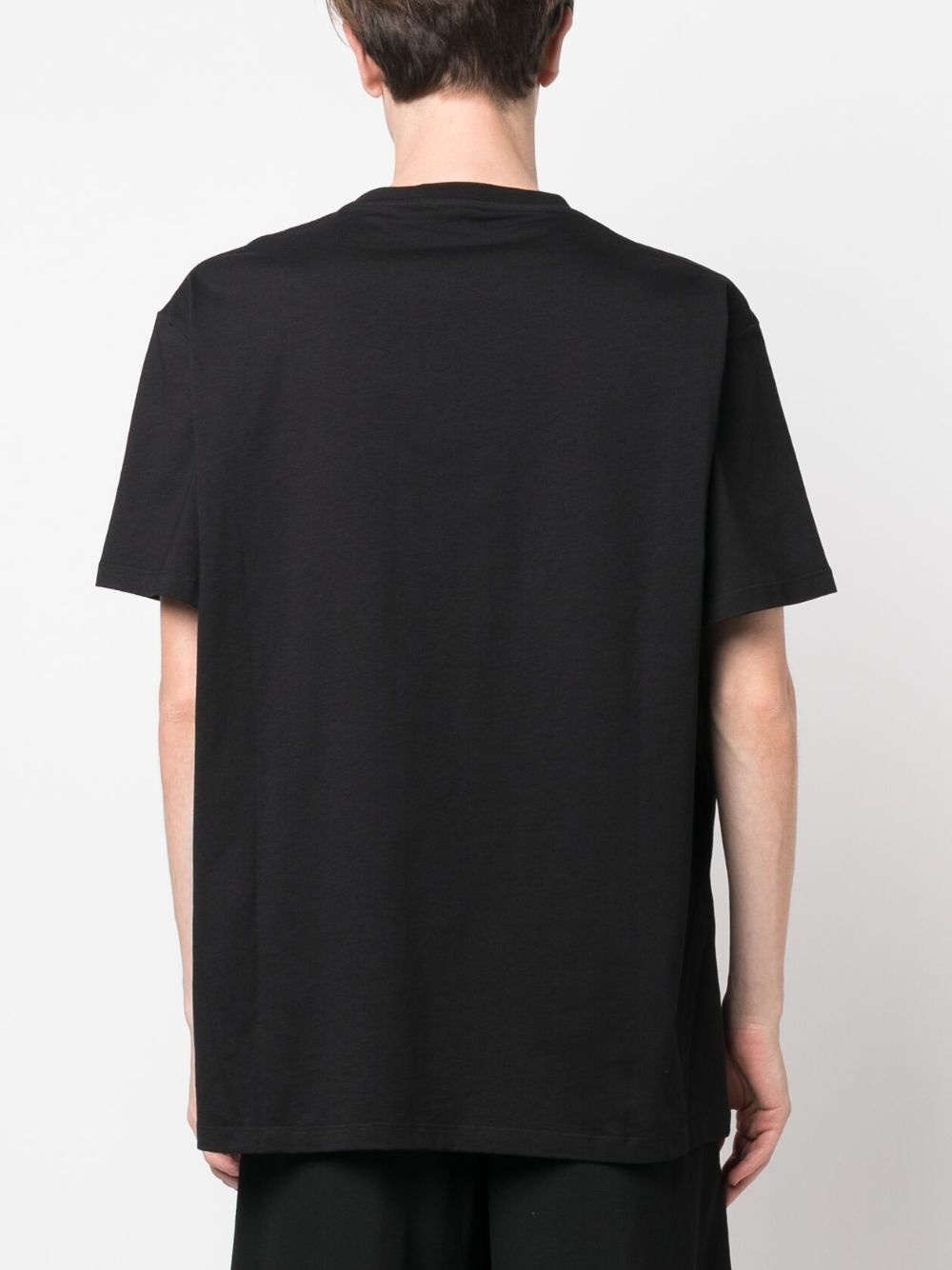 logo-patch cotton T-shirt - 4