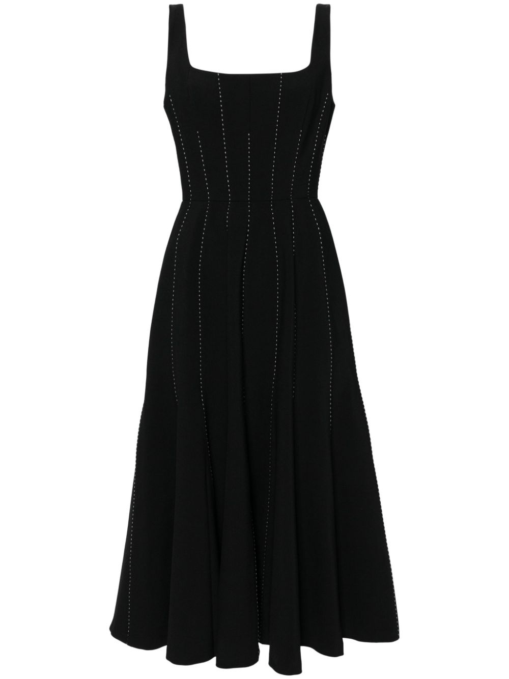 patchwork design party dresses - 1