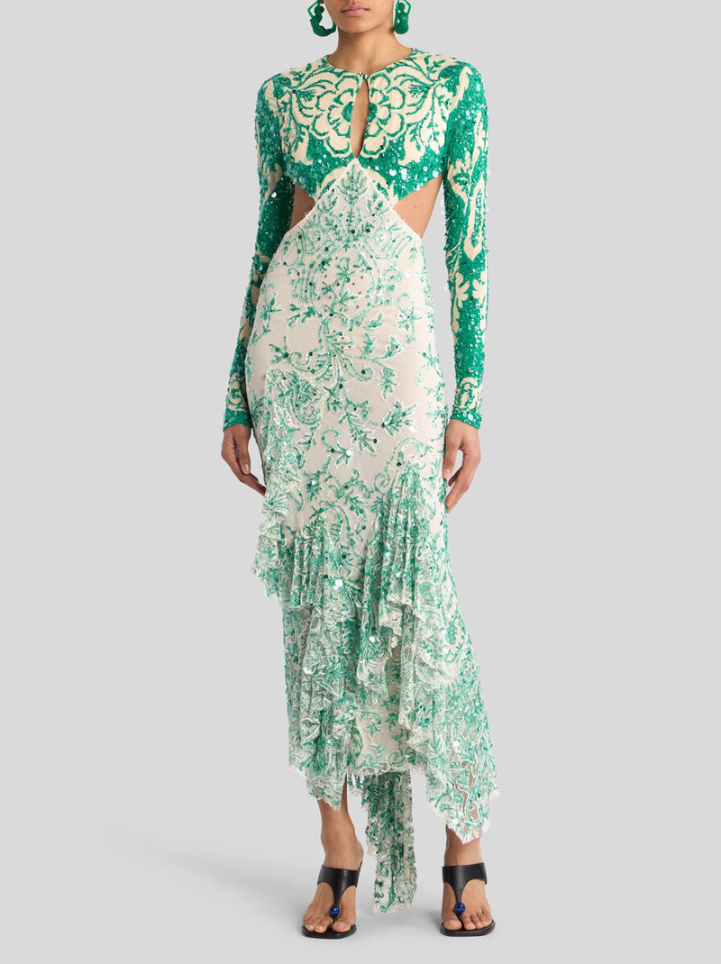 Etro MIDI DRESS WITH SEQUIN EMBROIDERY outlook