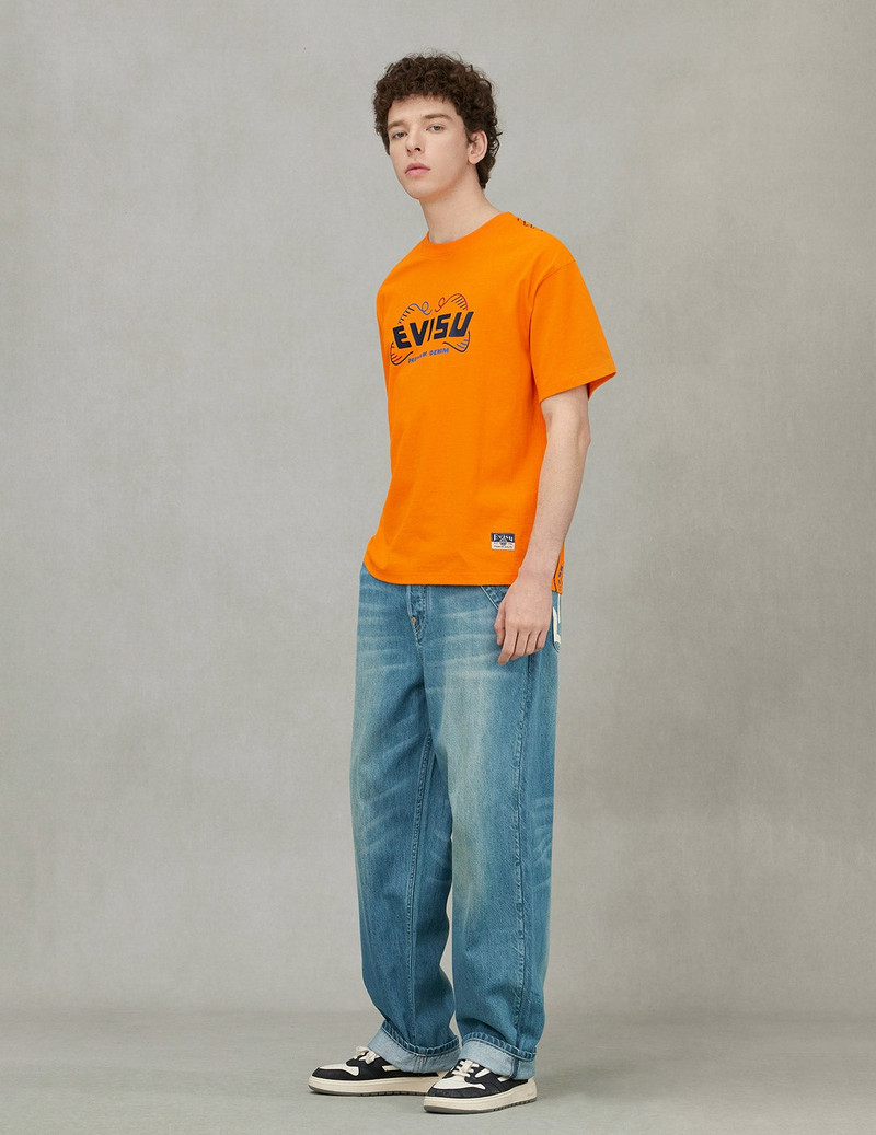 Daruma Print Loose Fit T-Shirt 3