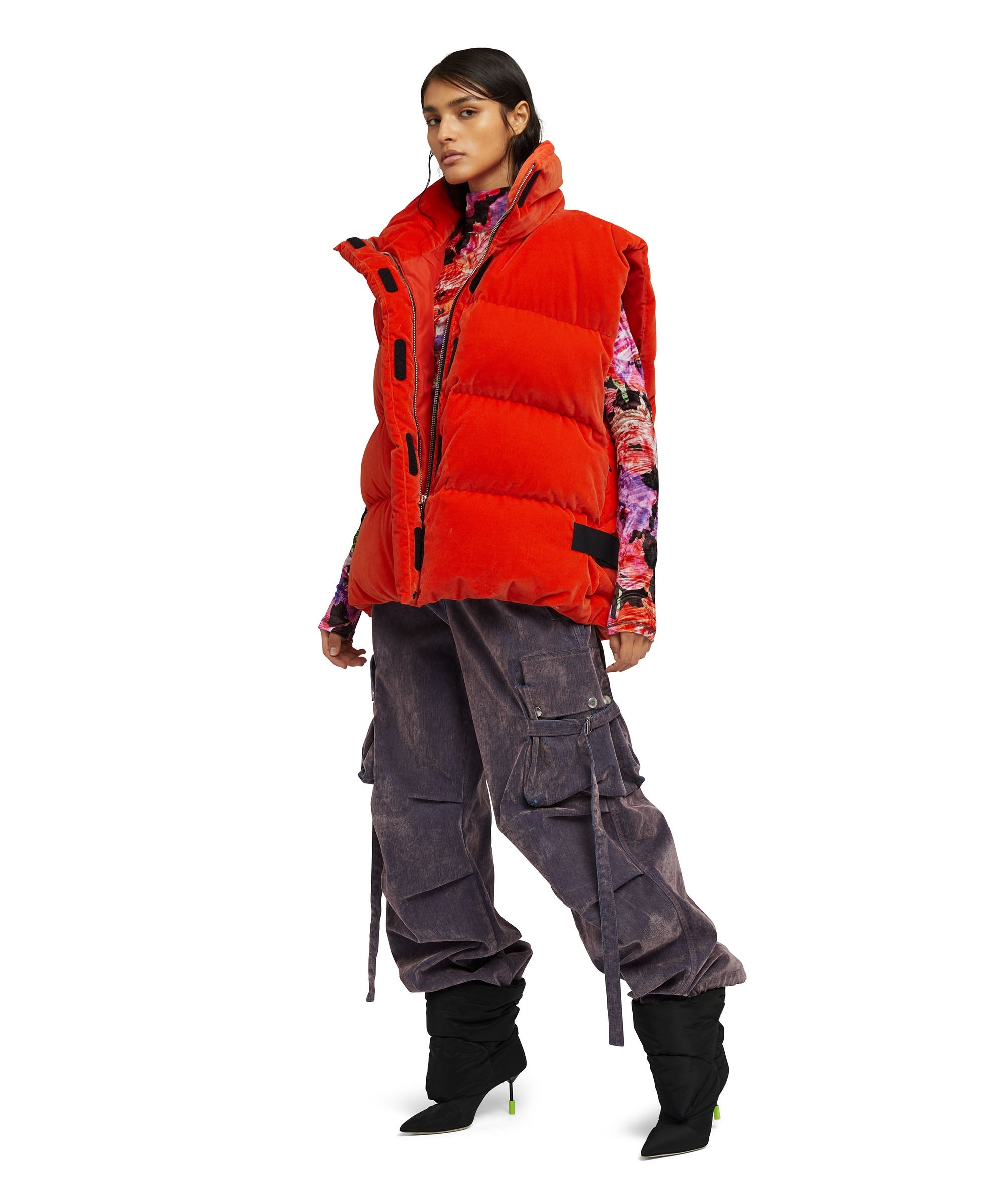 Padded vest with "Blossom Hallucination" workmanship - 5