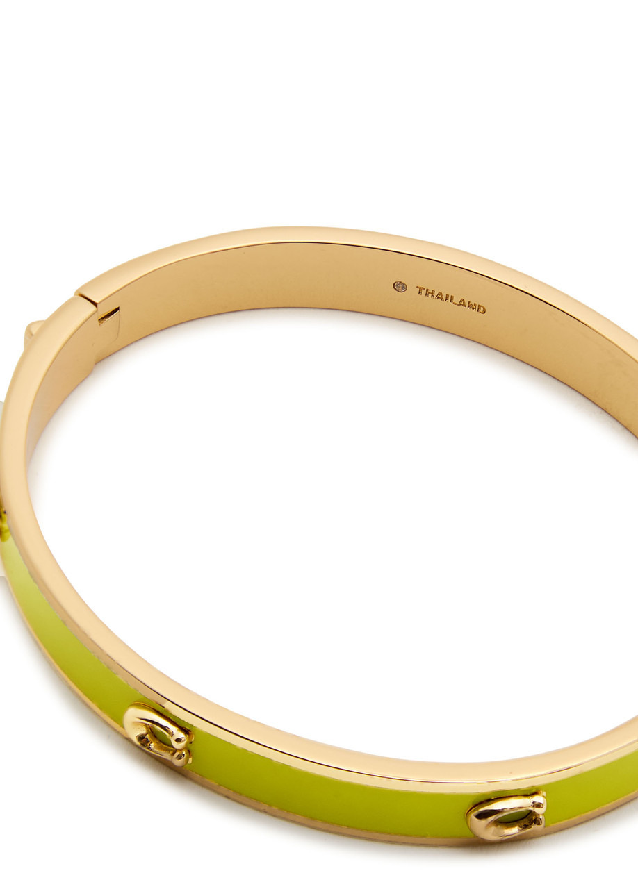 Coach Pegged Signature Logo Enamelled Bracelet - 3