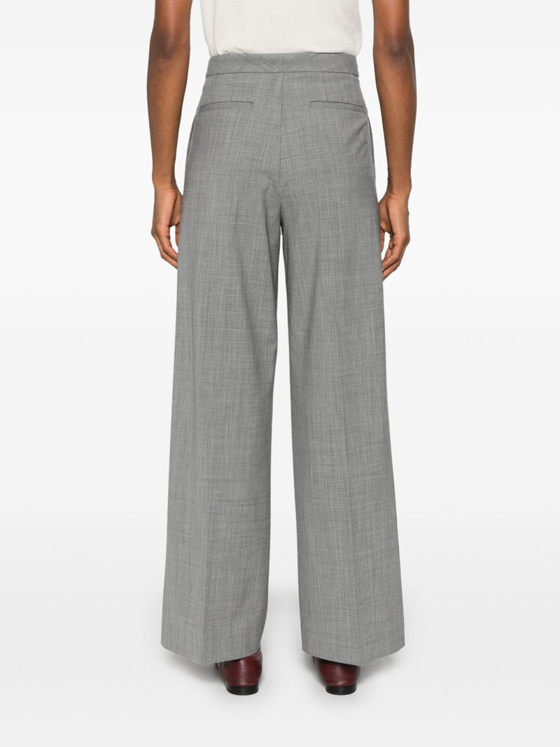 mélange-effect trousers 4