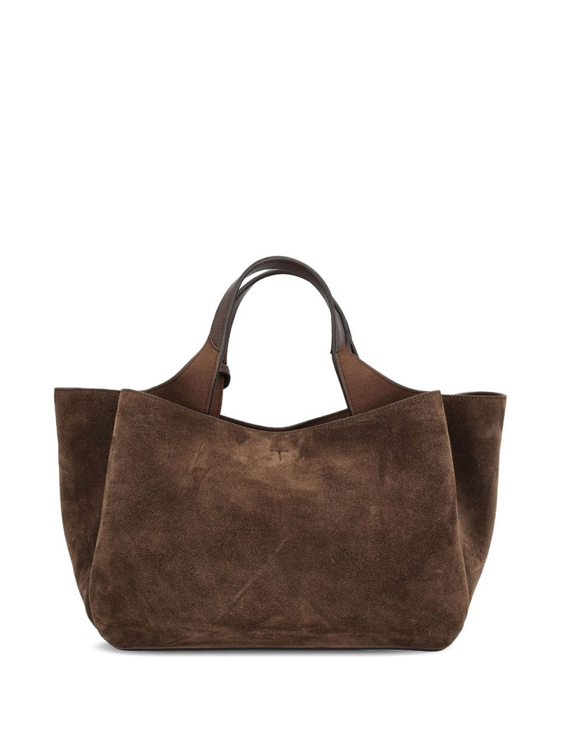 Tod's medium suede logo tote bag outlook