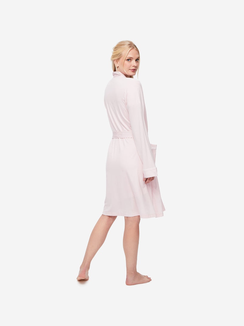 Women's Dressing Gown Lara Micro Modal Stretch Pink - 3