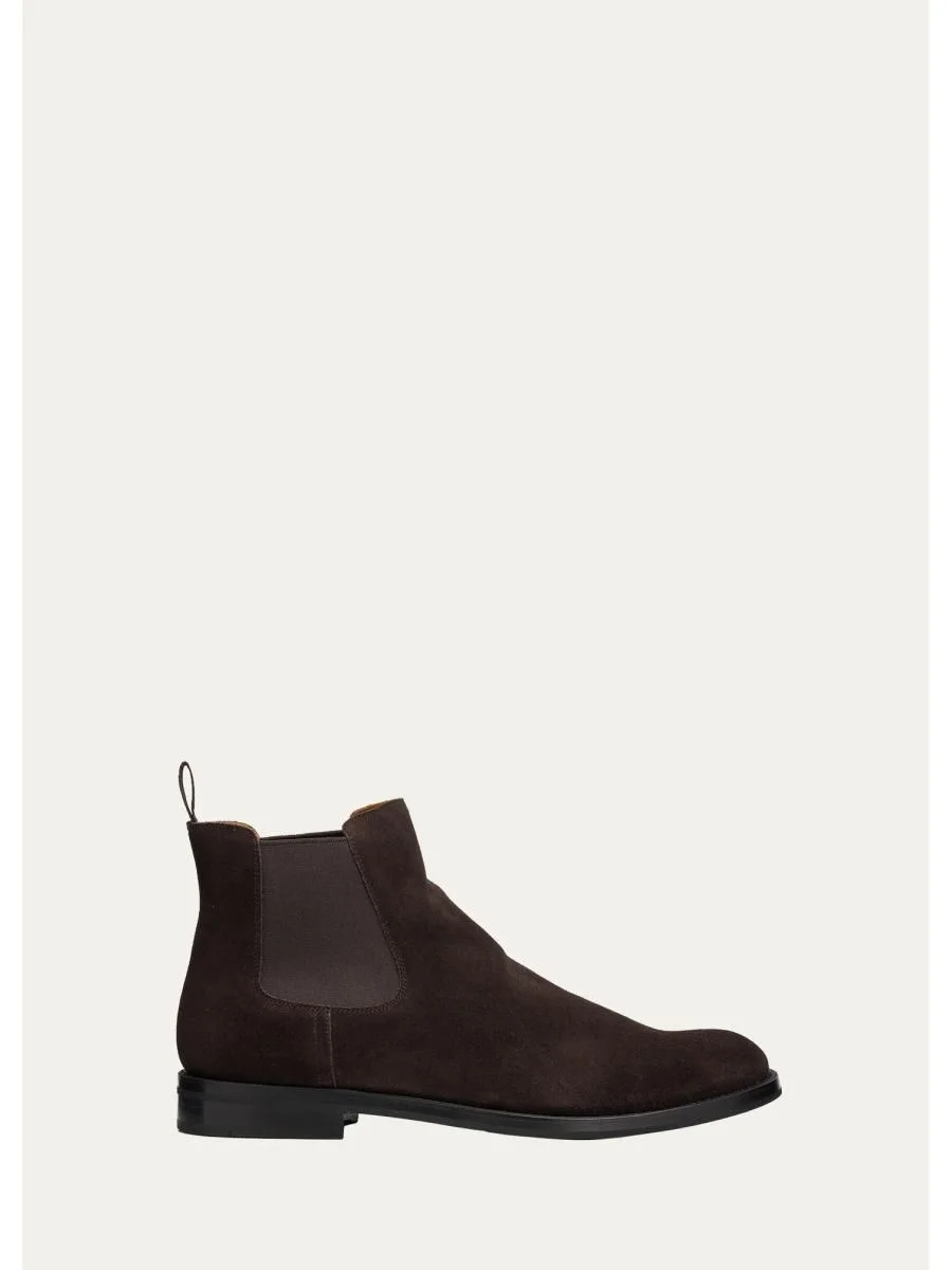 Monmouth Suede Chelsea Ankle Booties - 1