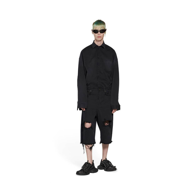 BALENCIAGA Men's Baggy Shorts in Black outlook