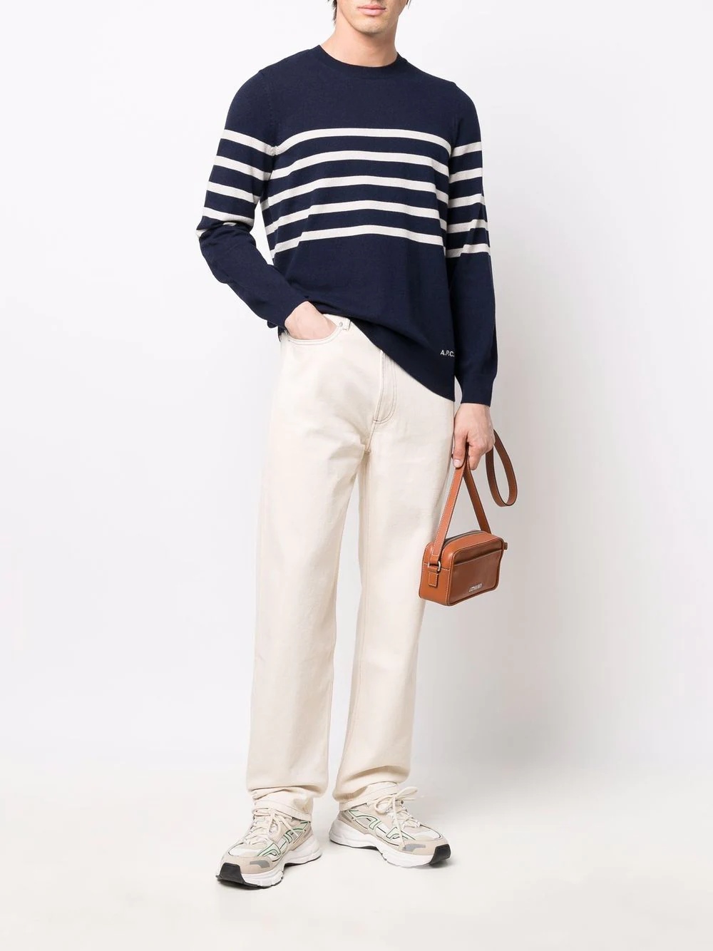 straight-leg cotton jeans - 2