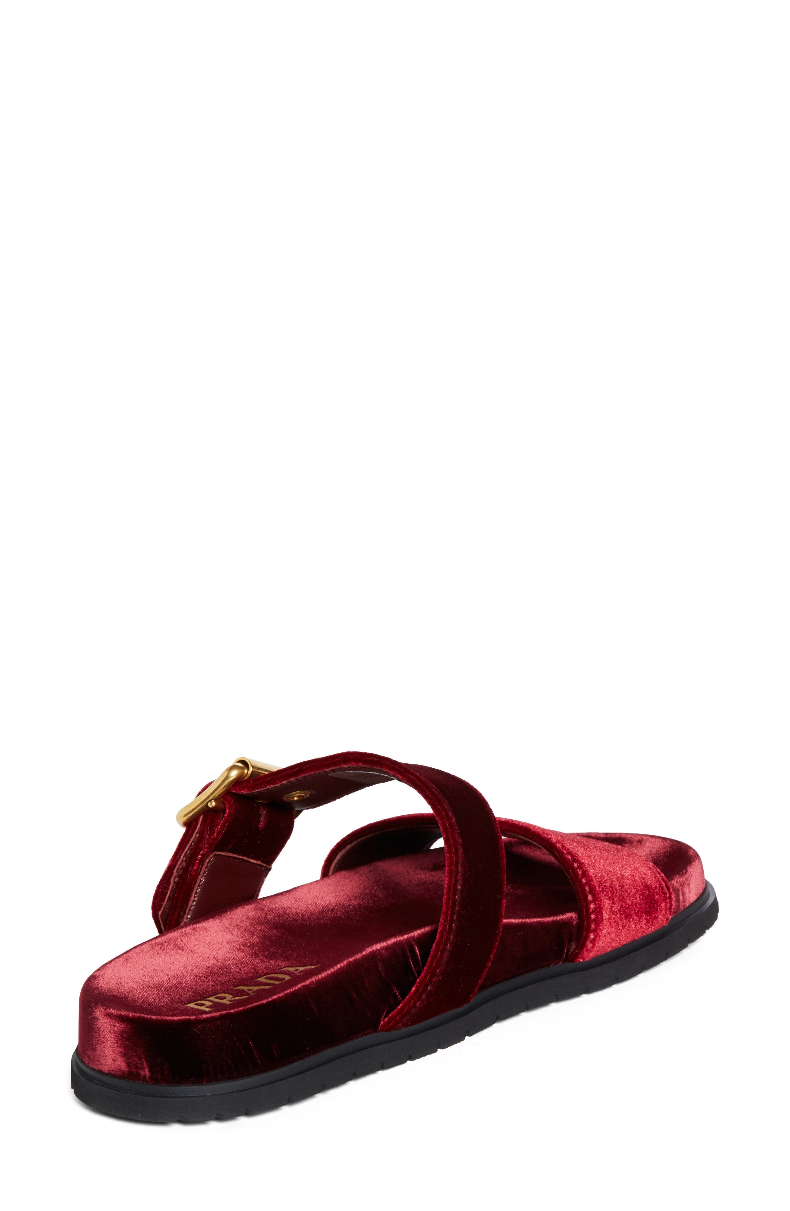 Prada Buckle Slide Sandal in Bordeaux at Nordstrom - 2