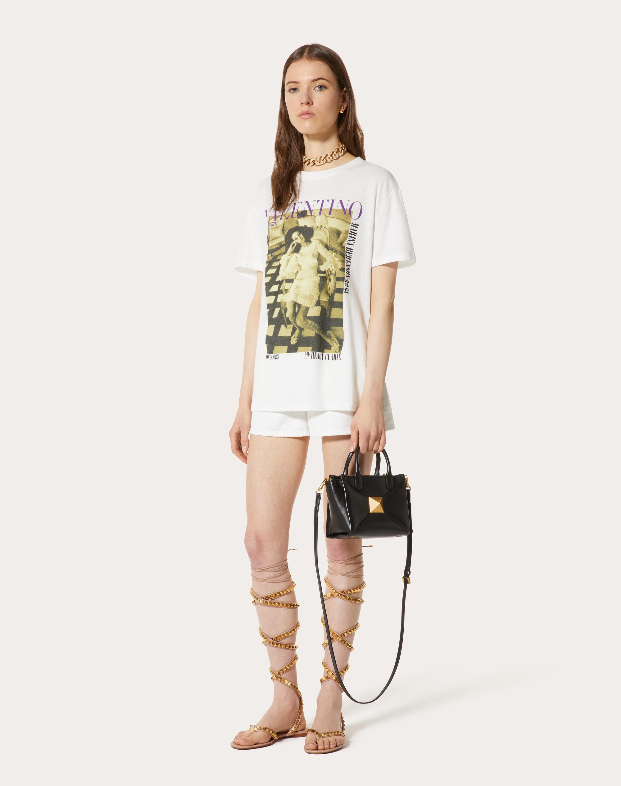JERSEY T-SHIRT WITH VALENTINO ARCHIVE 1968 PRINT - 2