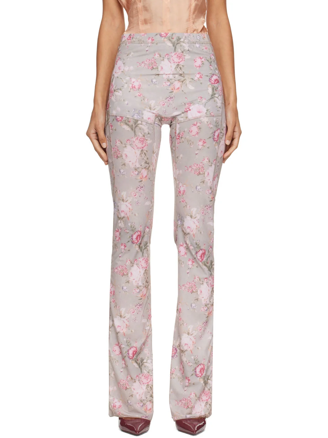 Gray & Pink Halcyon Leggings - 1