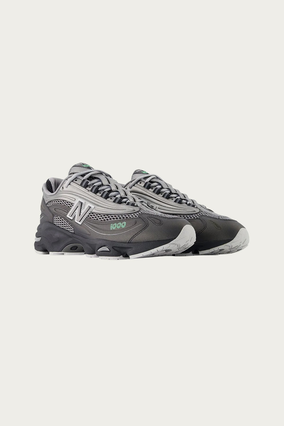 1000 - Black/Dark Silver Metallic/Lime Leaf - 2