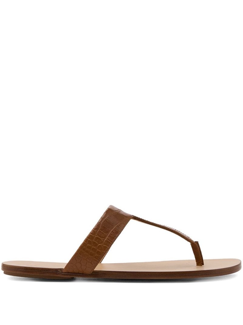 Sottile croc-effect T-bar sandals 1