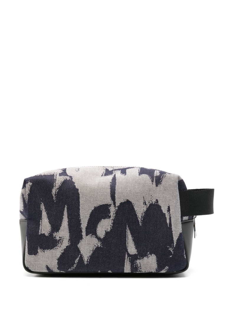 logo-print wash bag 3