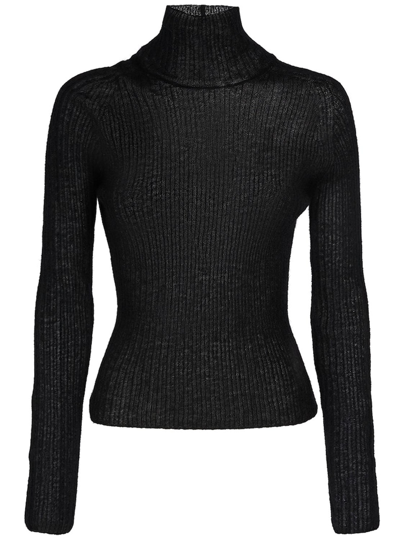 Mohair blend turtleneck sweater - 1
