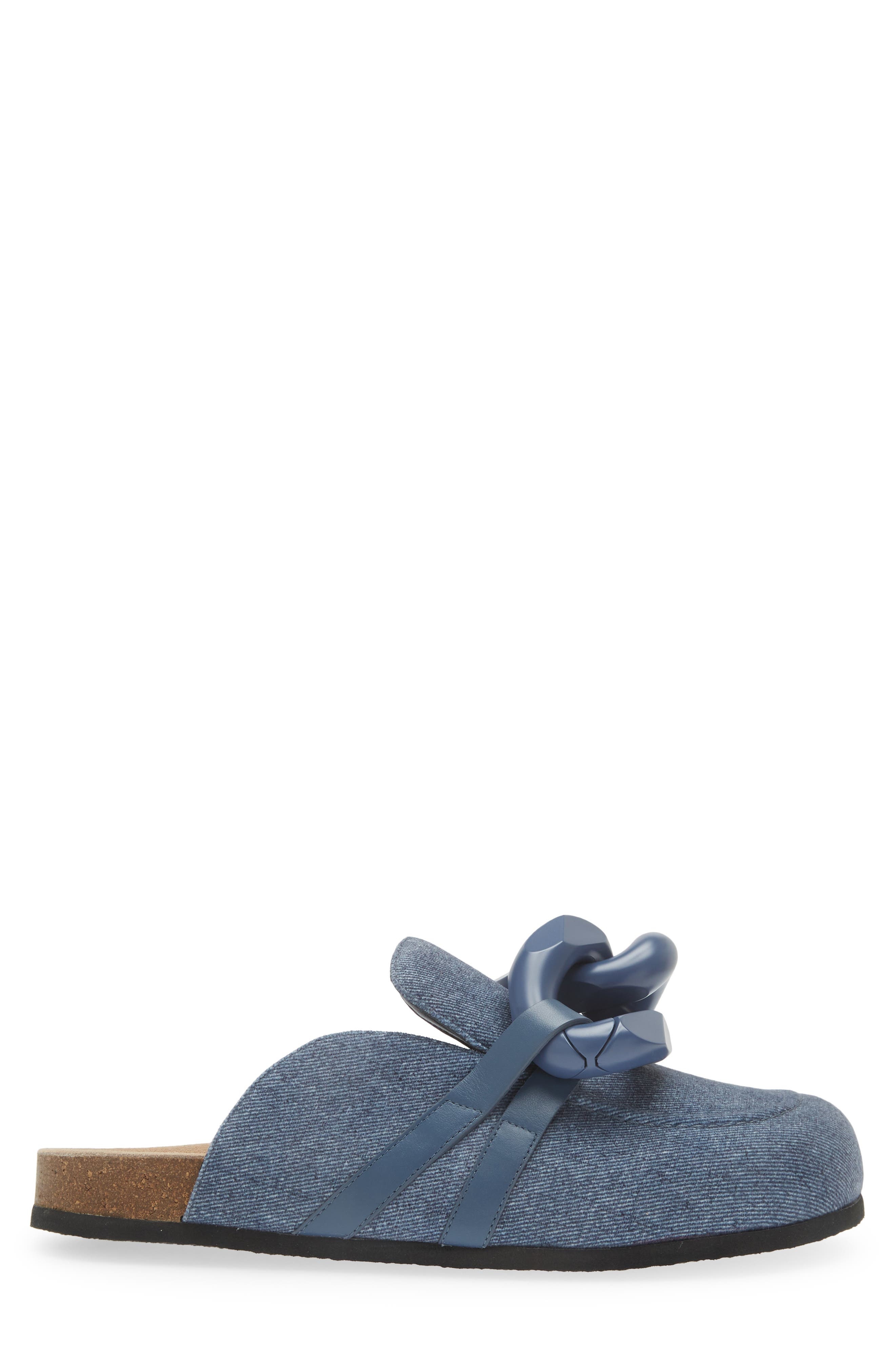 JW Anderson Chain Link Denim Loafer Mule in Denim Chain Dark Blue at Nordstrom - 3
