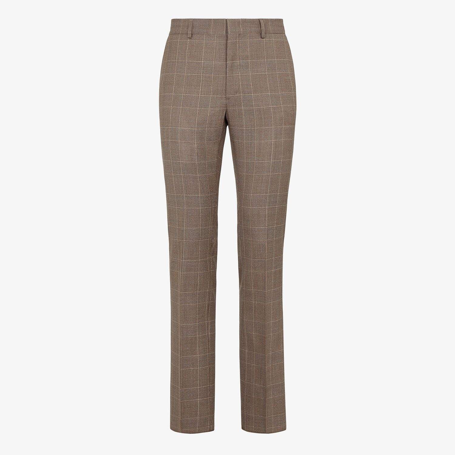 Prince of Wales check wool pants - 1