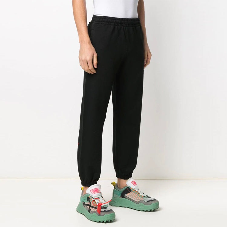 Off-White SS21 Street Style Cotton Logo Bottoms OMCH030R21FLE0011032 - 3