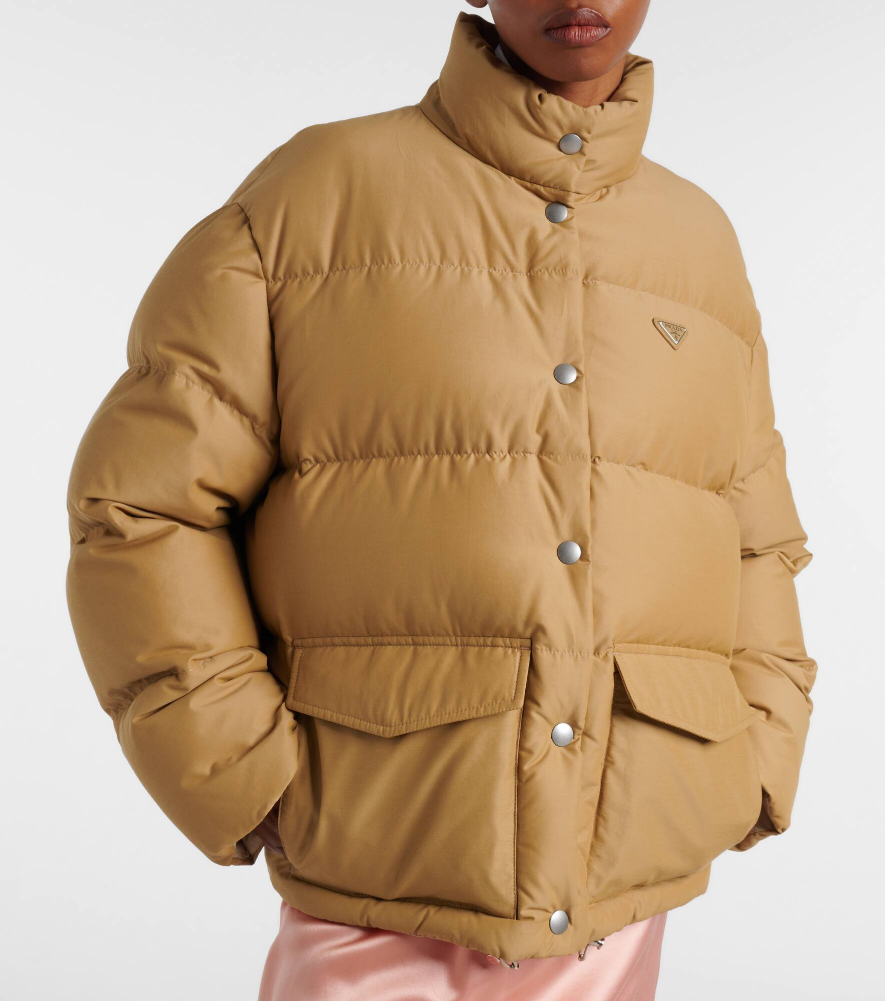Logo cotton-blend puffer jacket - 5