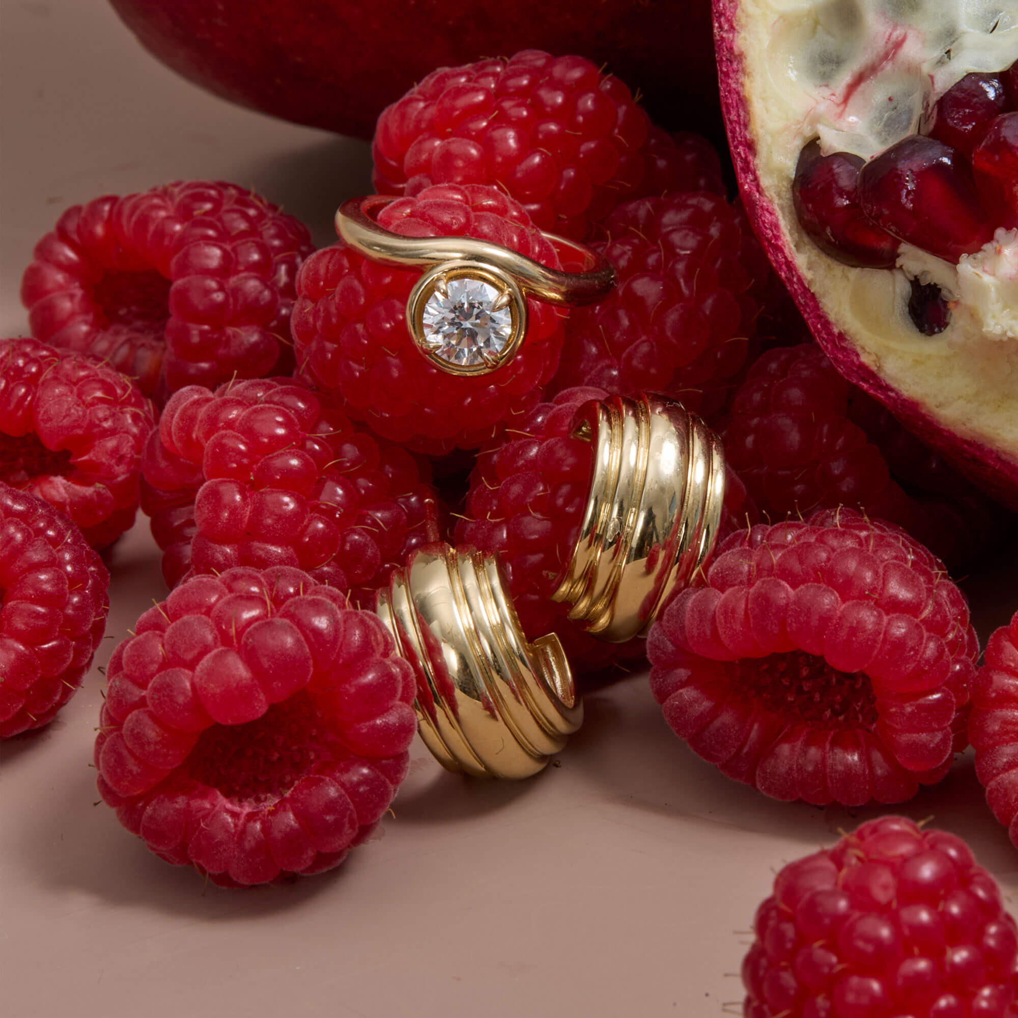0.5CTW LAB-Created Diamond Bonbon Merge Ring - 35