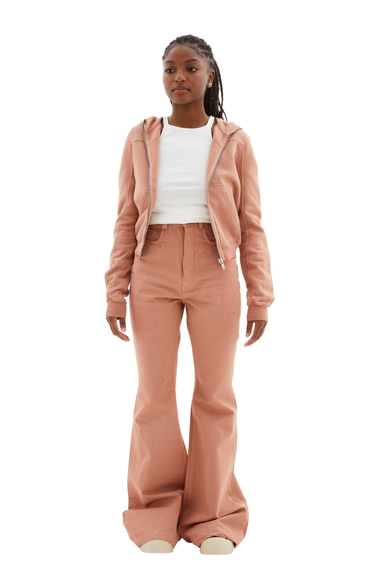 BOLAN BOOTCUT PANTS (DARK PINK) - 1