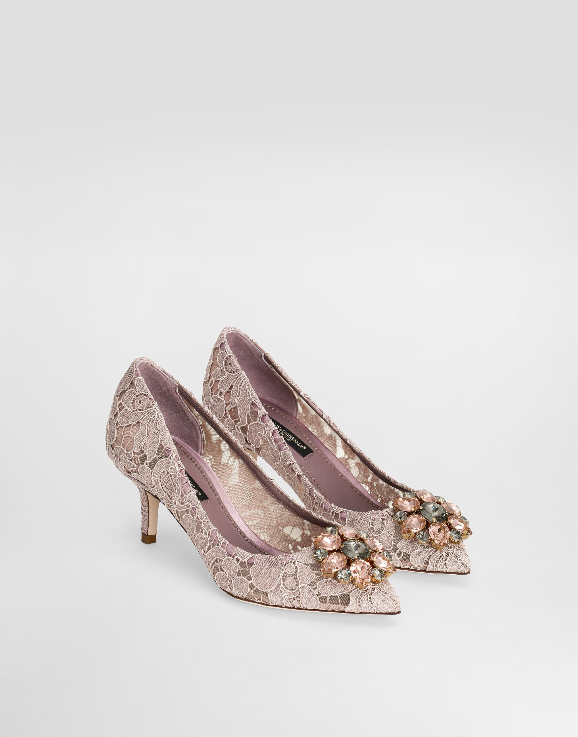 Pump in Taormina lace with crystals - 2