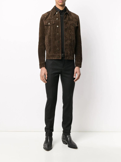 SAINT LAURENT pinstripe slim trousers outlook