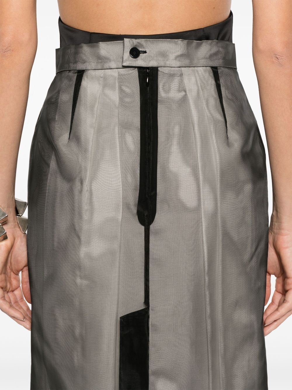 silk midi skirt - 5