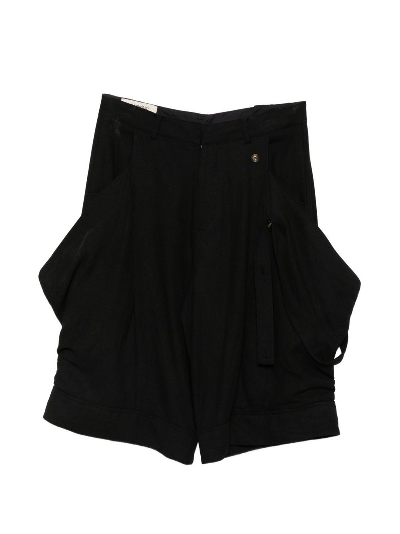draped oversized-pocket trousers 1