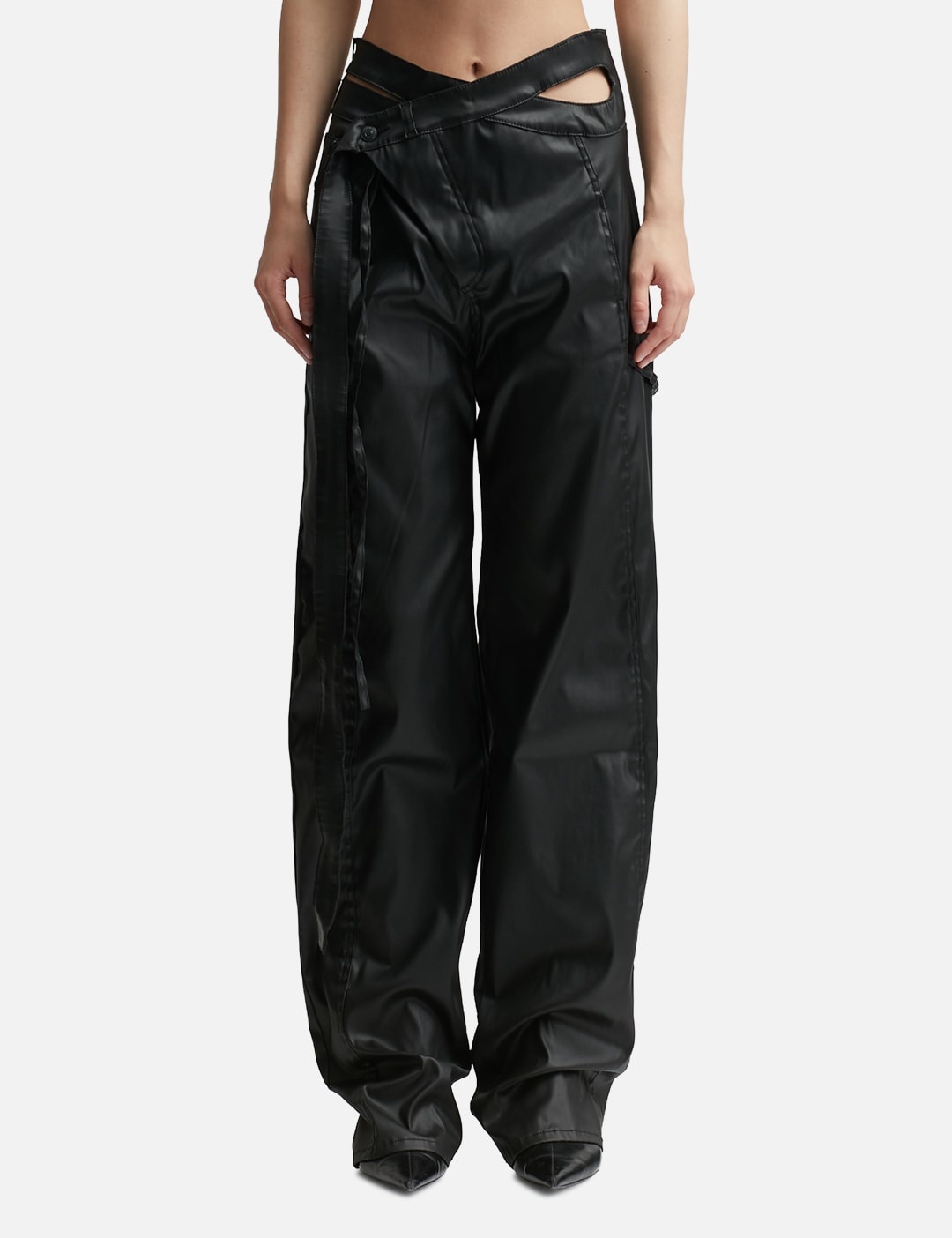 Ottolinger SSENSE Exclusive Black Signature Wrap Trousers