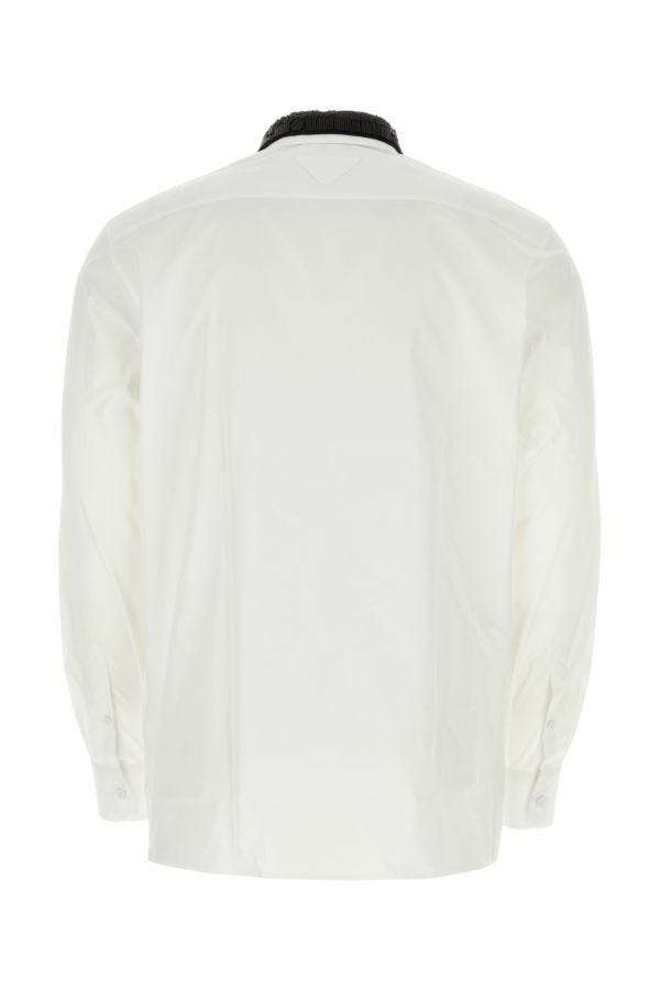 Prada Man White Poplin Shirt - 2