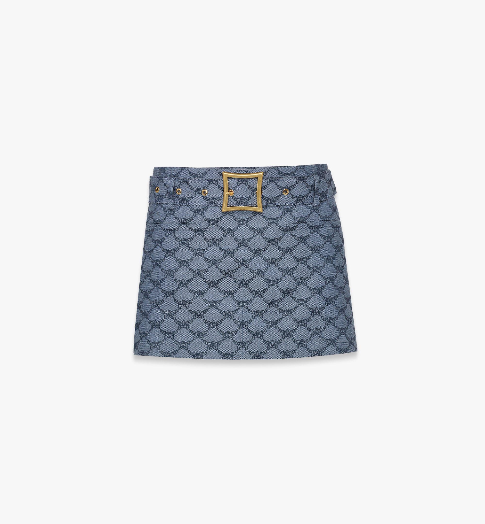 Mini Skirt in Lauretos Denim Jacquard - 1