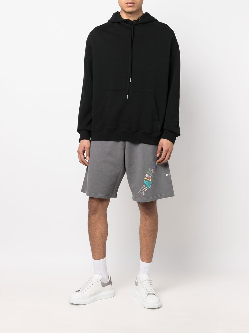 Martine Rose slogan-print Bermuda shorts outlook