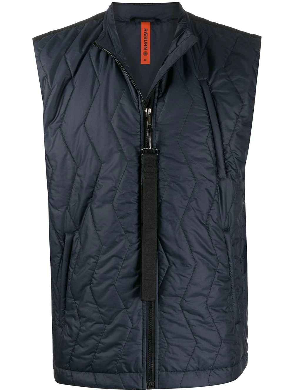 zip-up quilted gilet - 1