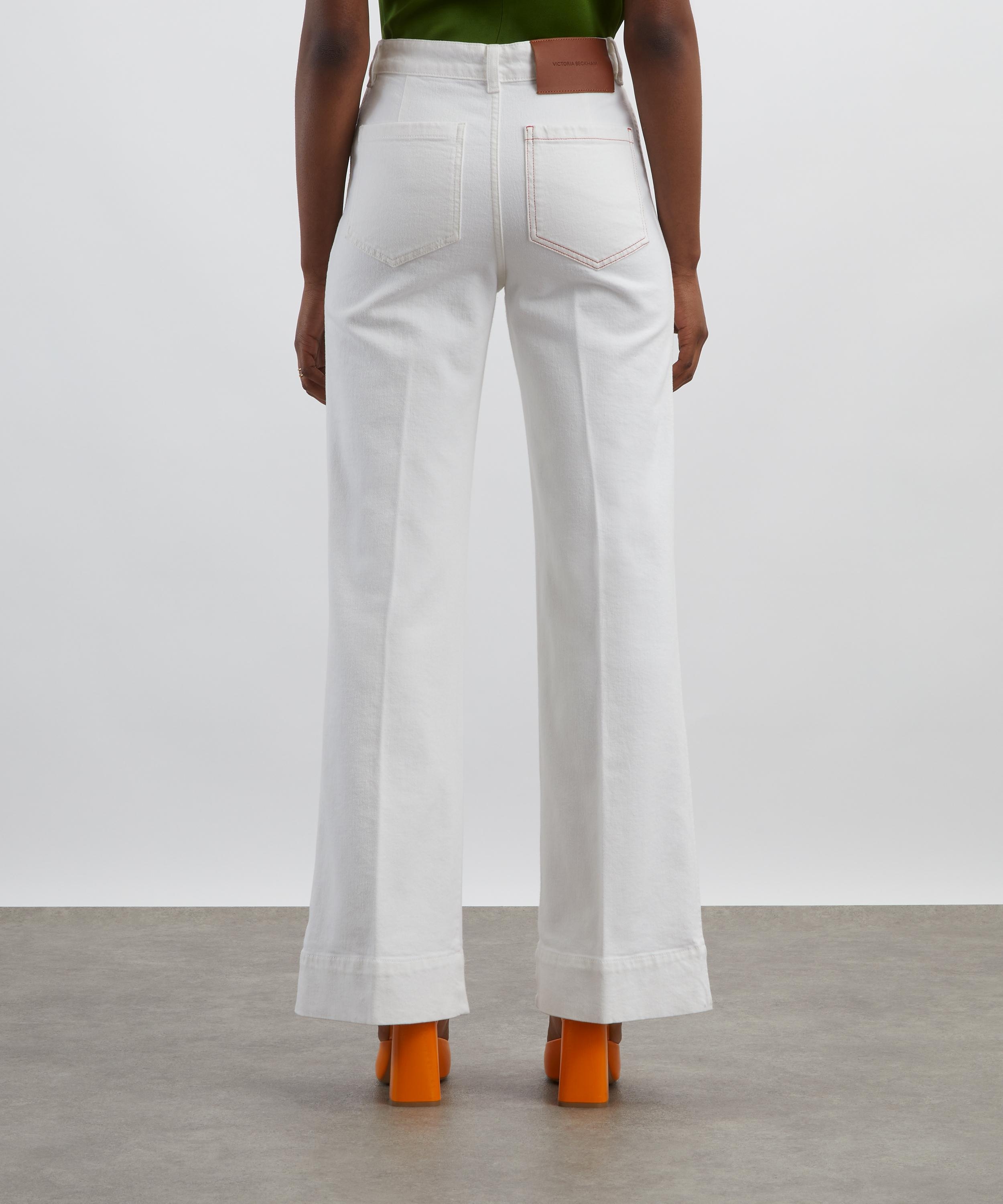 Alina High Waist Jeans in Washed White - 4