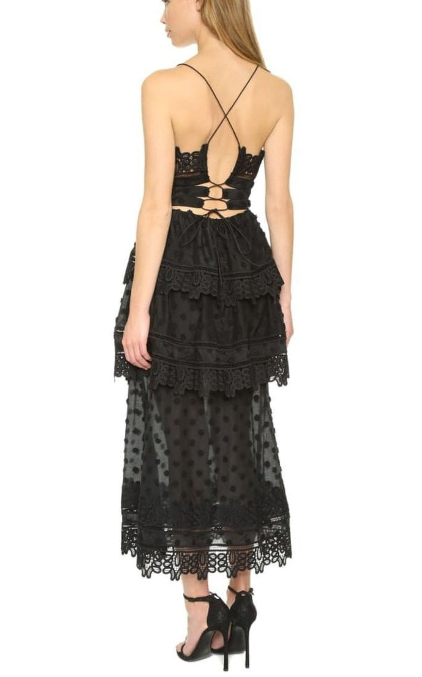 Ivy Coton Blend Lace Dress - 3