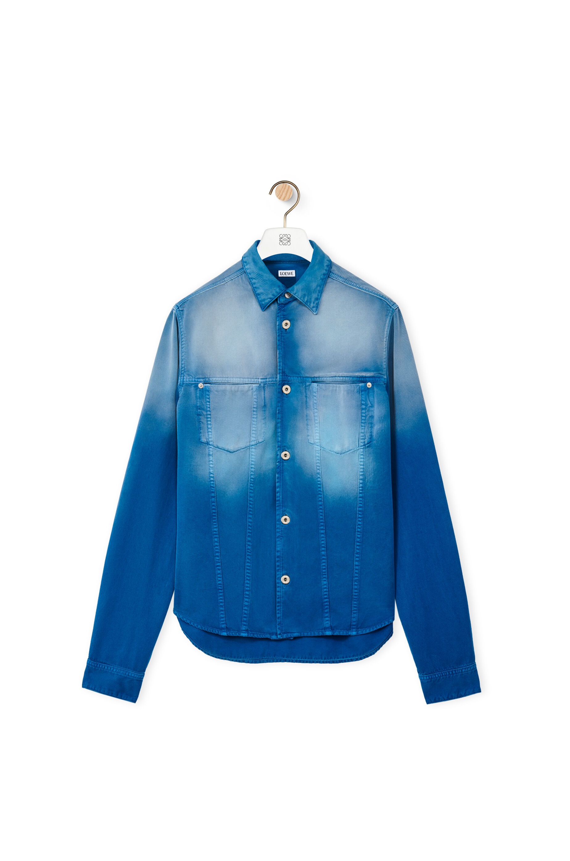 Overshirt in sunbleach denim - 1