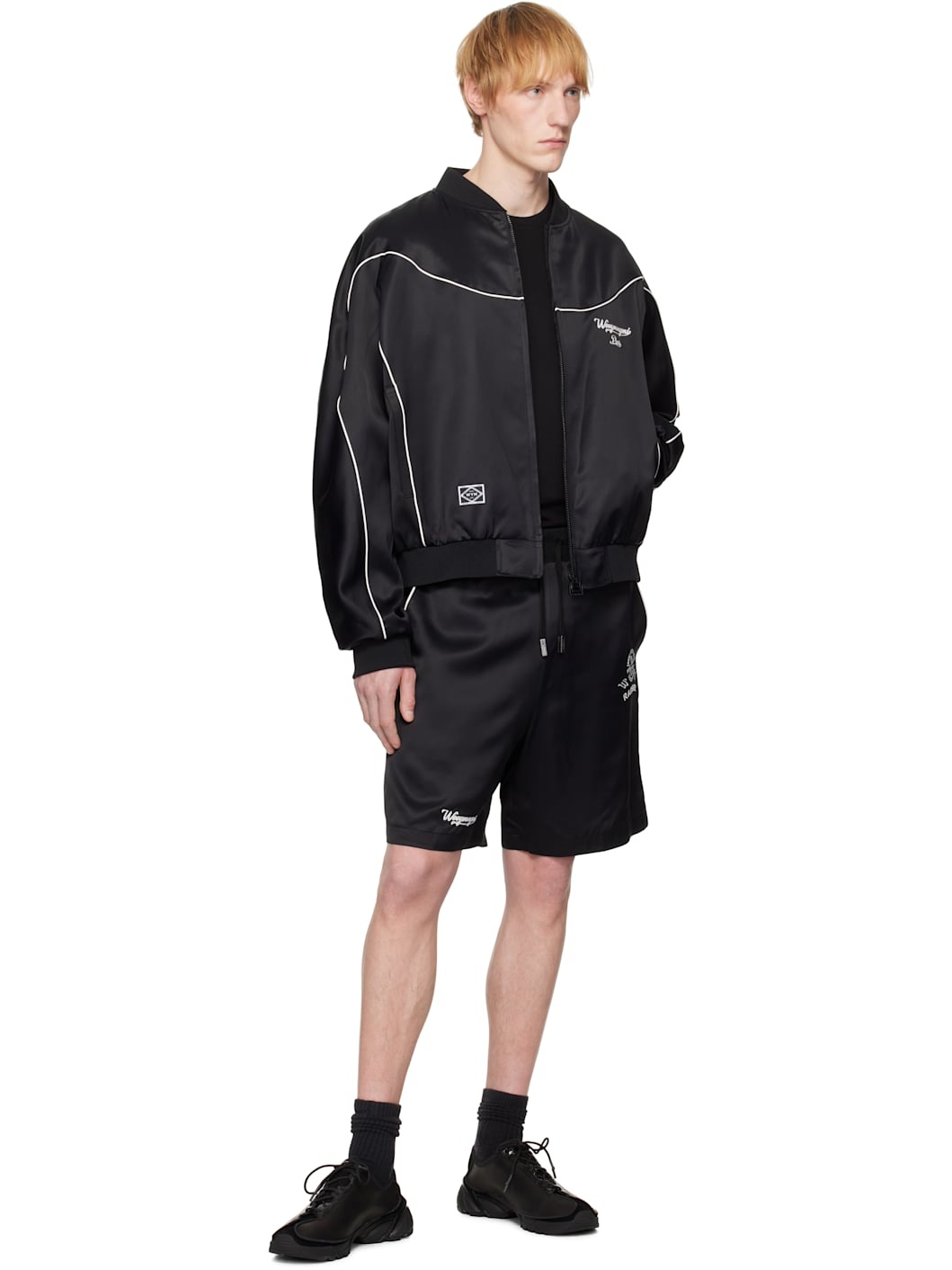 Black Piping Banding Shorts - 4